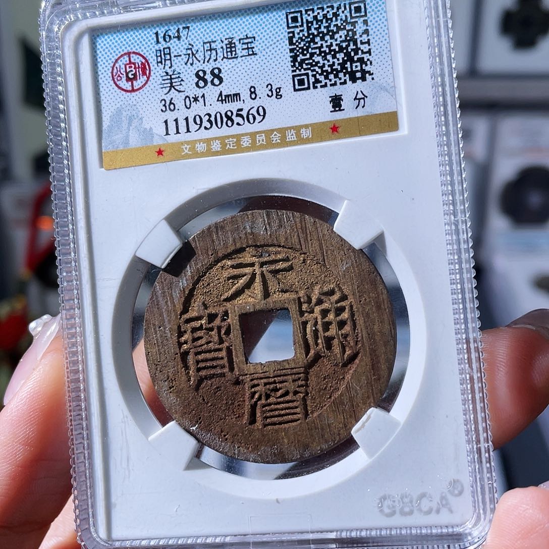 铜小瑶水表金永历壹分，评级码8569