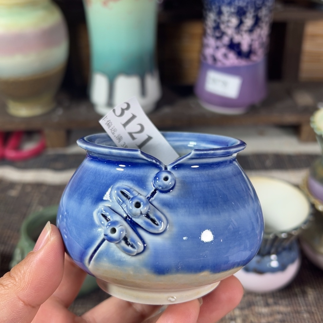 红陶景德镇手工花盆