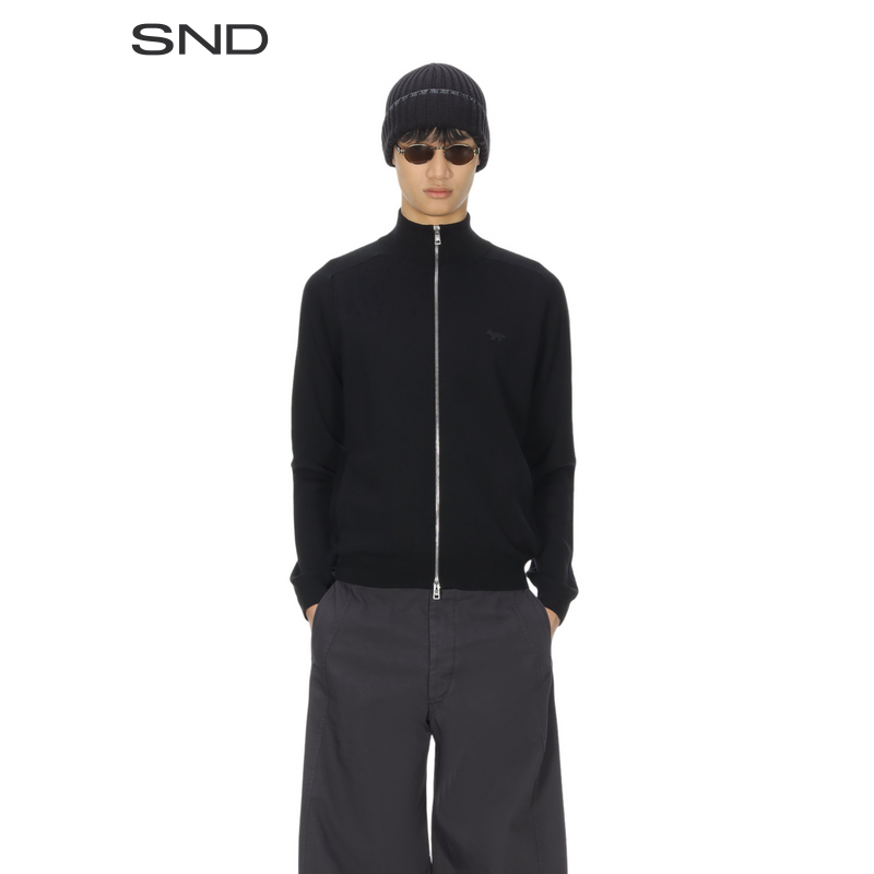 【MAISON KITSUNE 设计师品牌】SND AW25 FOX HEAD 狐狸拉链开衫