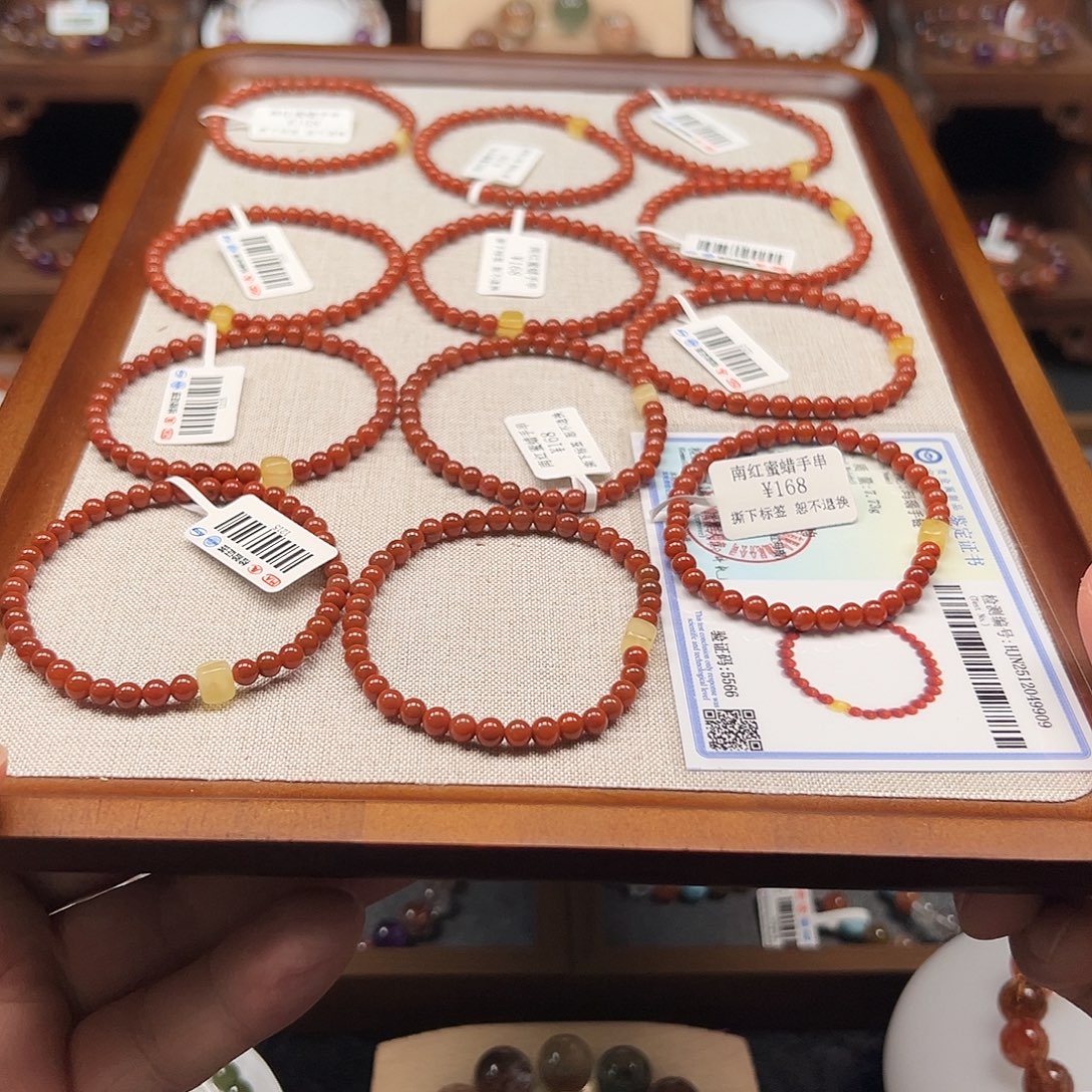 南红玛瑙未镶嵌手链001