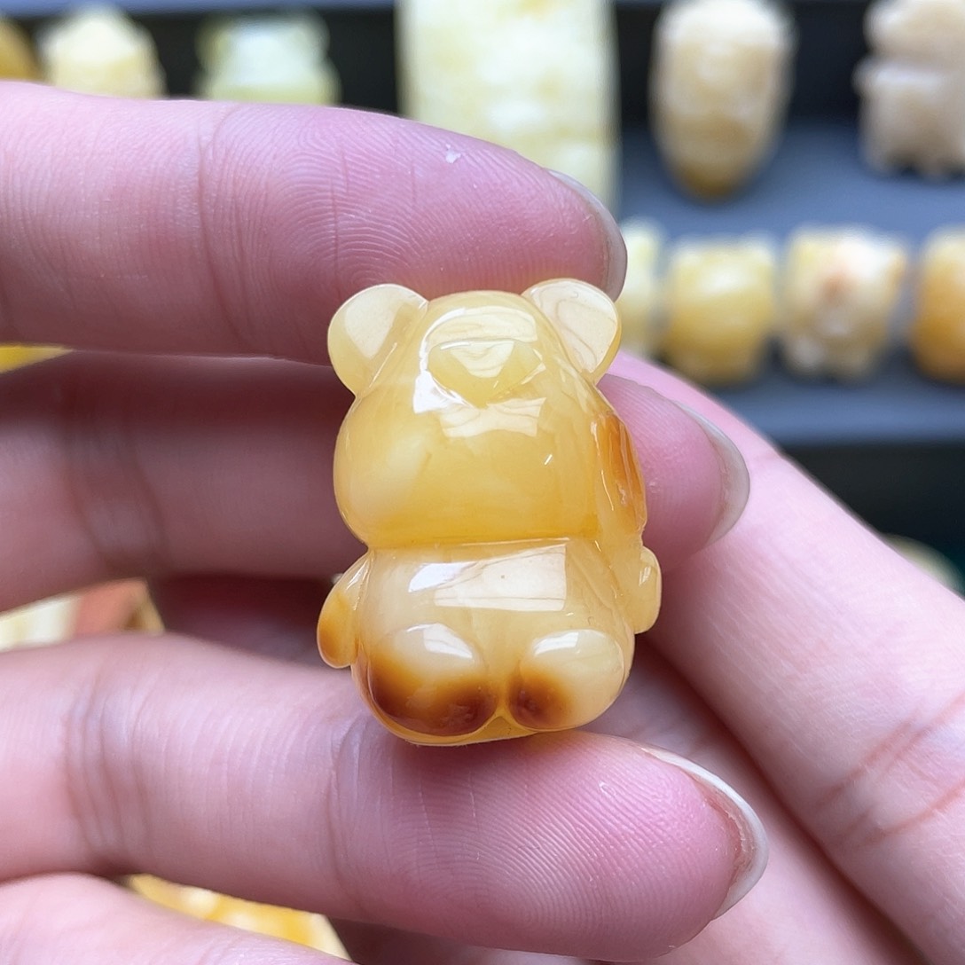 琥珀裸石未镶嵌蜜蜡