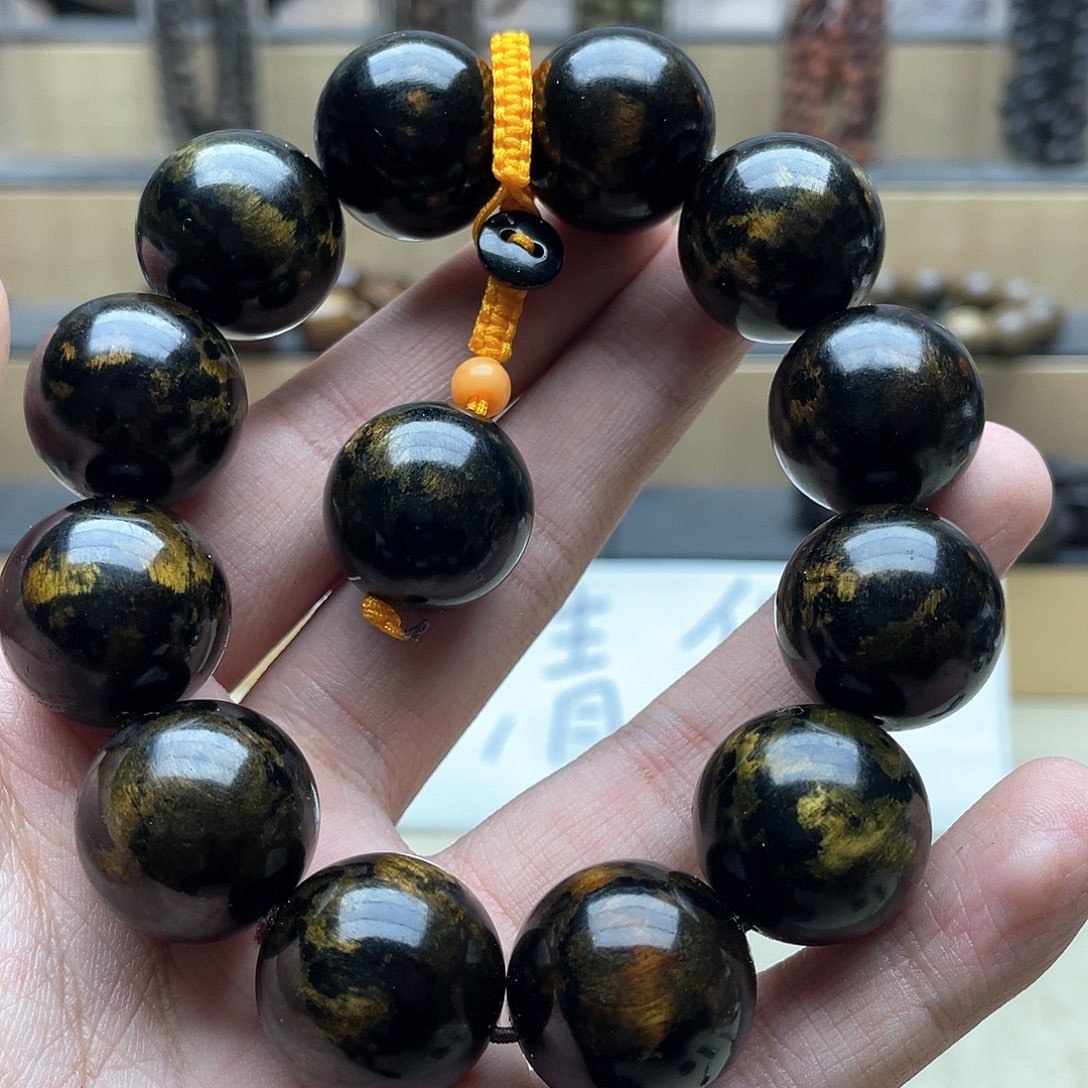 乌木类其他绿奇手串376