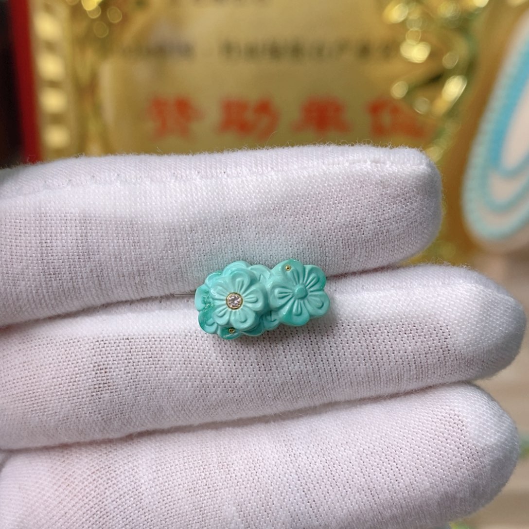 绿松石繁花未镶嵌