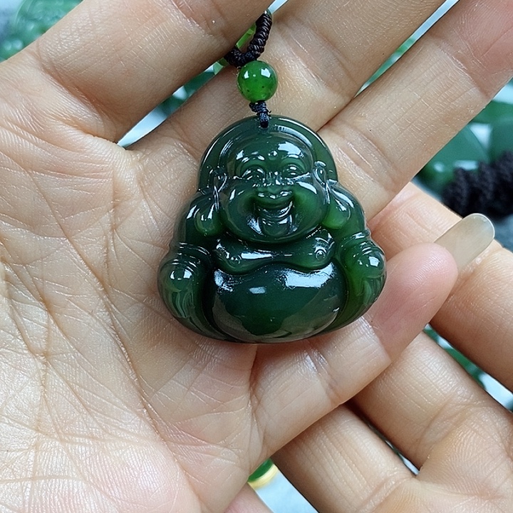 吊坠(不含链)未镶嵌和田玉（碧玉）34