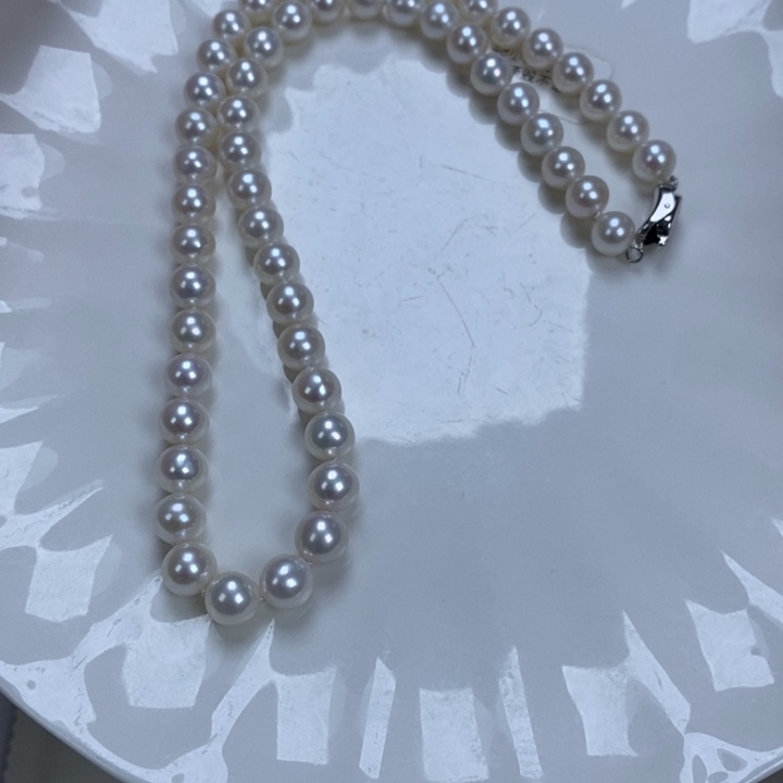 颈饰银S925镶嵌淡水珍珠