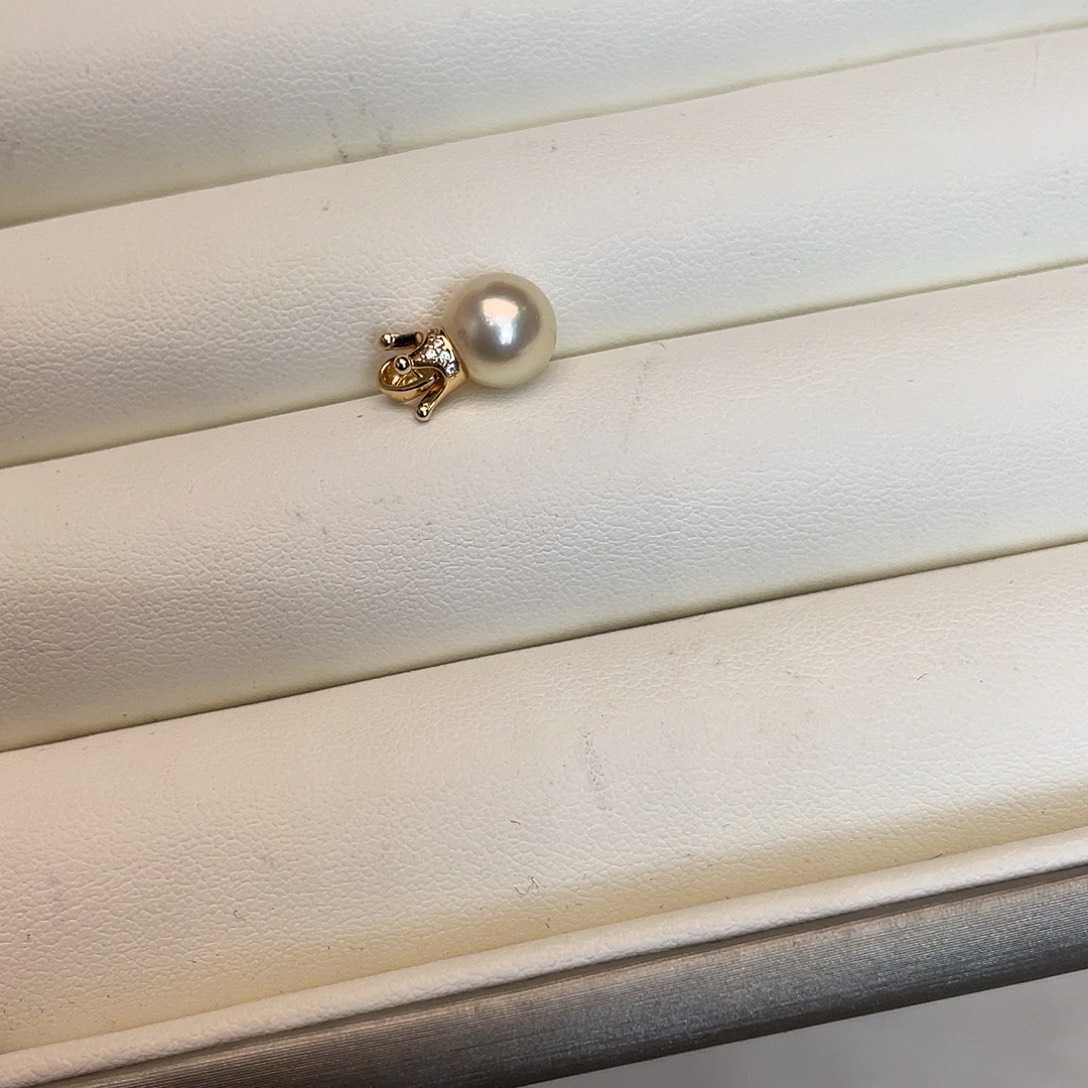 银S925镶嵌吊坠(不含链)海水珍珠