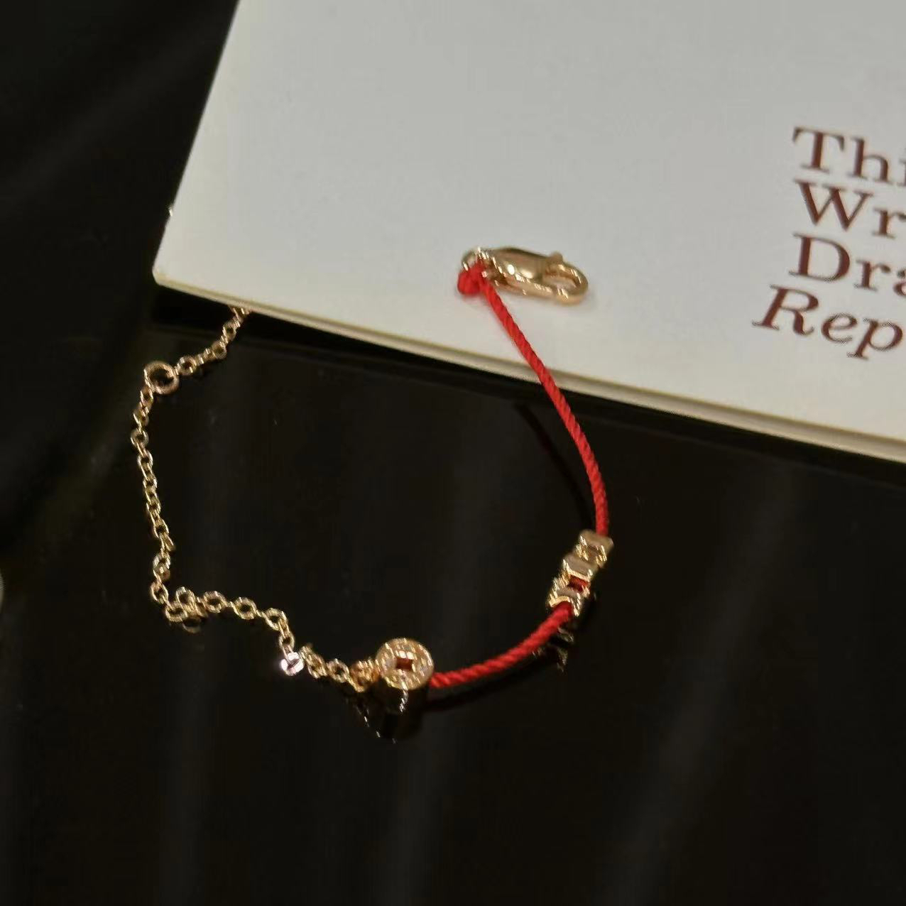 铜合金手链 木马红色半拼手链-4623