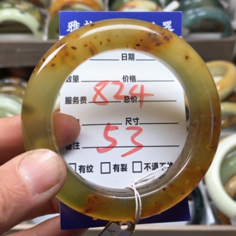 【闪购商品】蛇纹石玉手镯未镶嵌