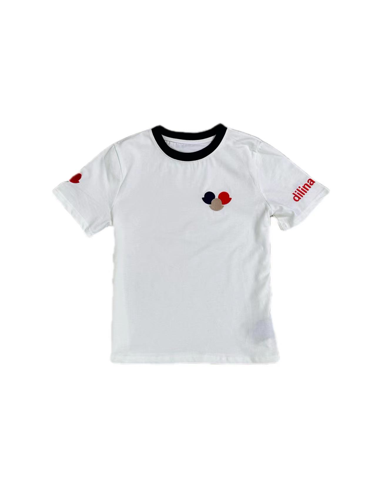 【三色老鼠】小众设计刺绣春夏新款短袖T恤时尚休闲百搭打底衫女士