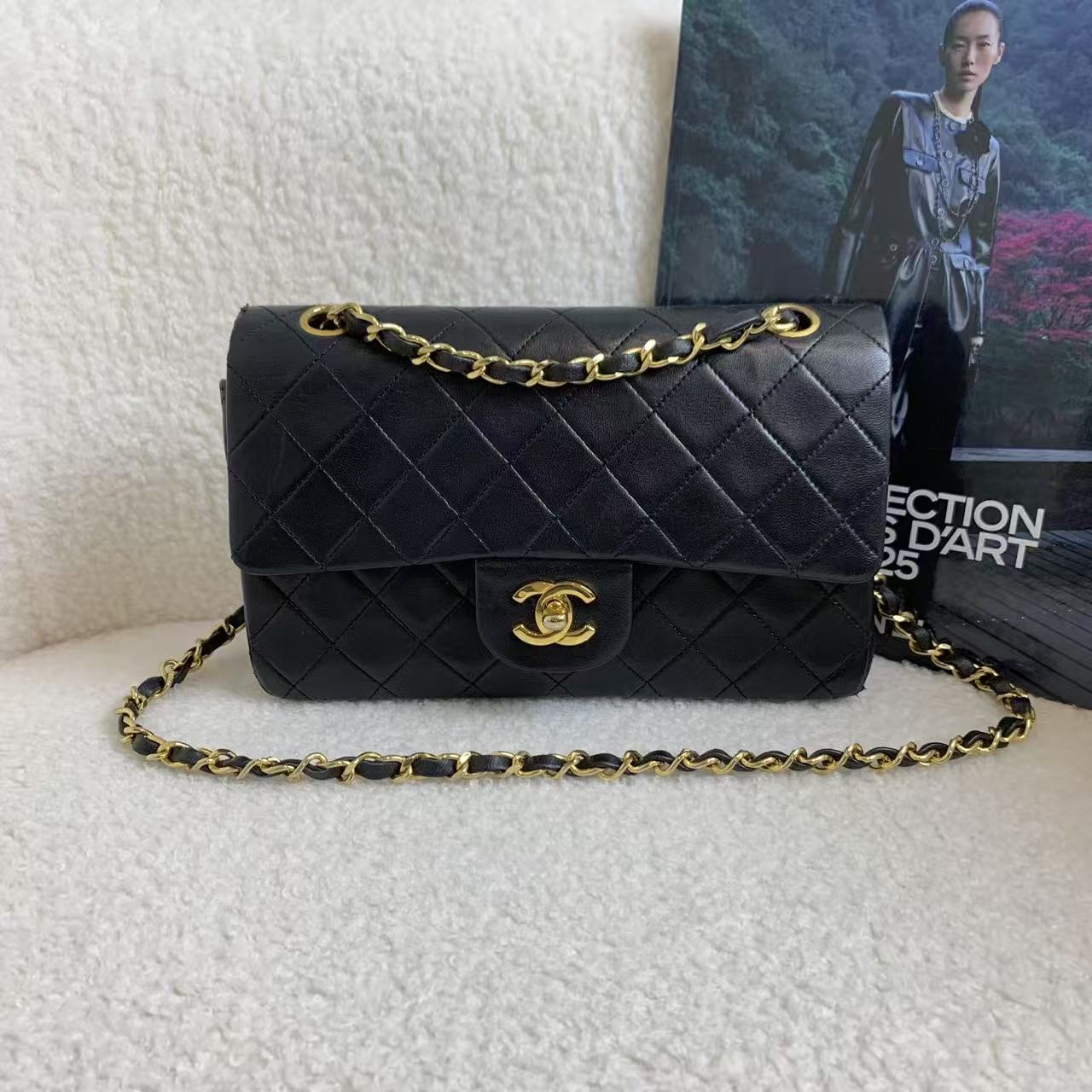 90新 Chanel/香奈儿 壹臻/黑金羊中古cf小号 0开 81973638