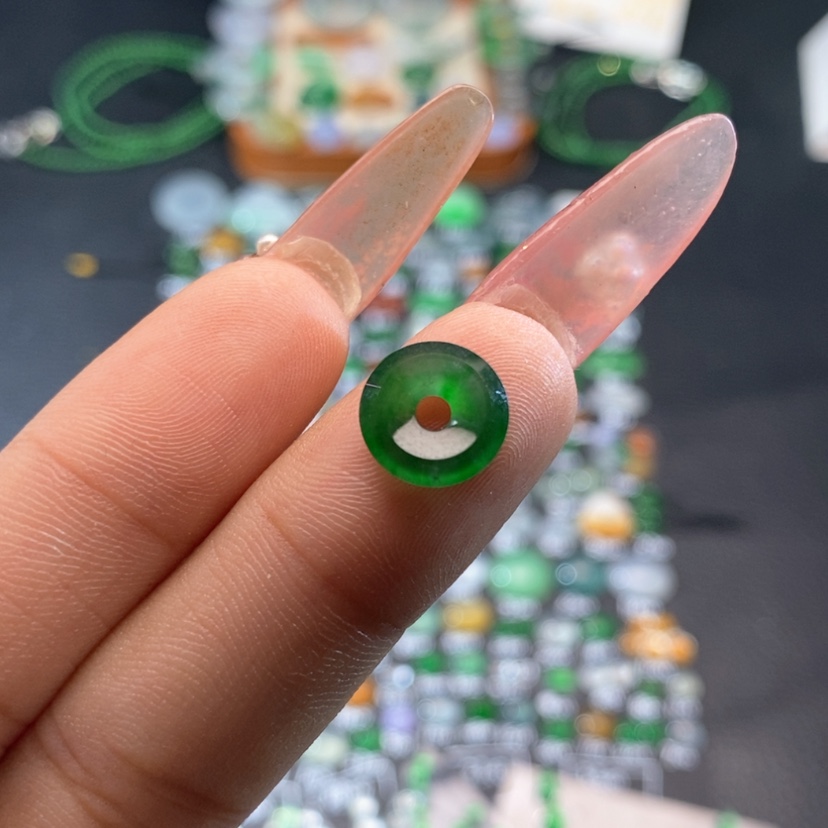 【闪购商品】翡翠挂件未镶嵌甜甜圈