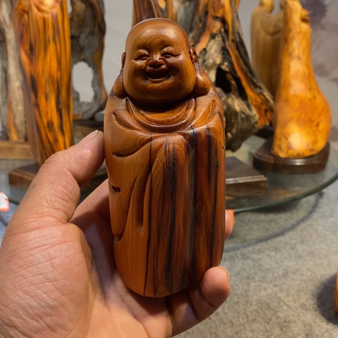 【闪购商品】柏木（崖柏）根雕木雕工艺品摆件家居买十送一手把件