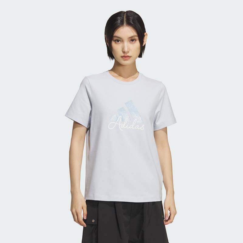阿迪达斯 （adidas）女子运动休闲短袖T恤KF2678