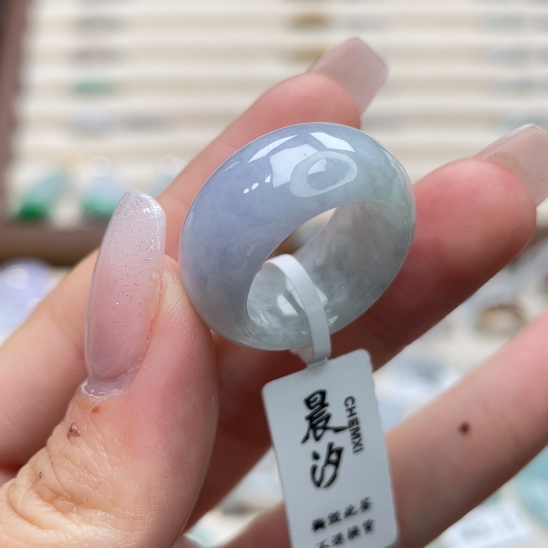 翡翠未镶嵌戒圈a02港圈11