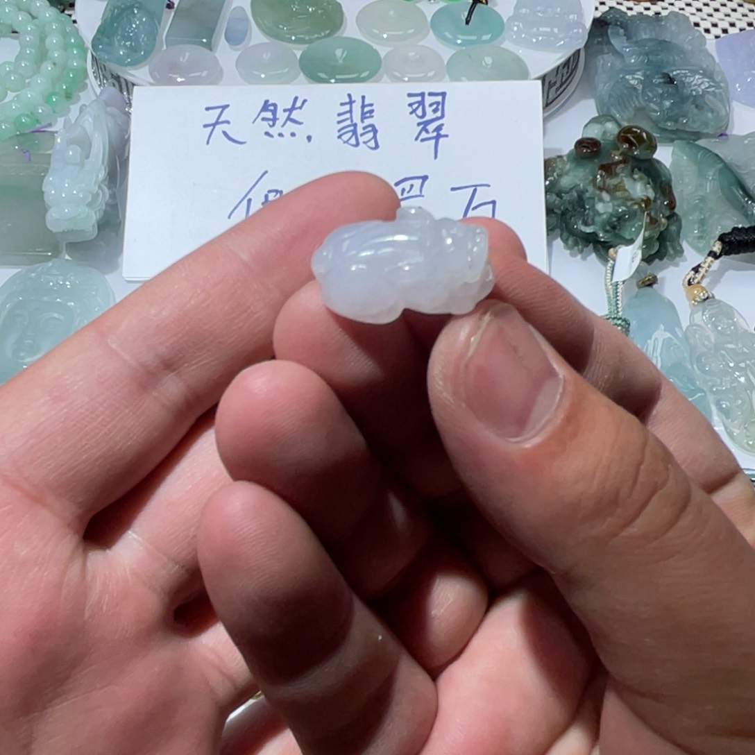 翡翠未镶嵌颈饰天然