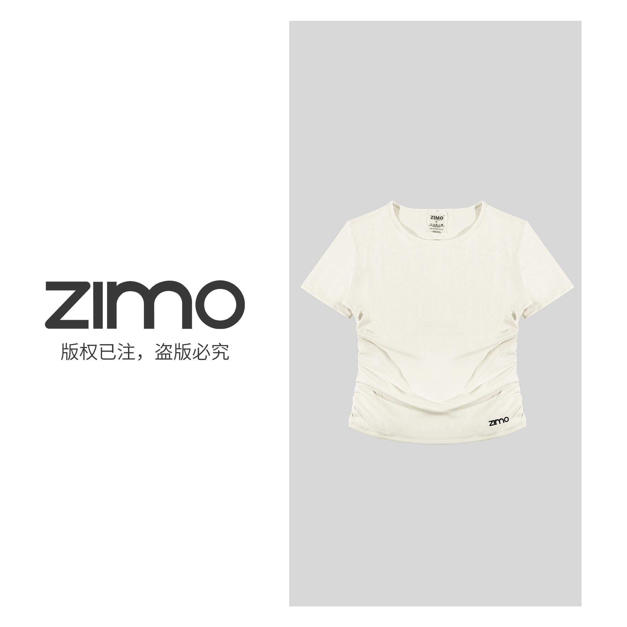 女士短袖白蛋白186-zimo-瑜伽健身瑜伽服健身服YFDX186