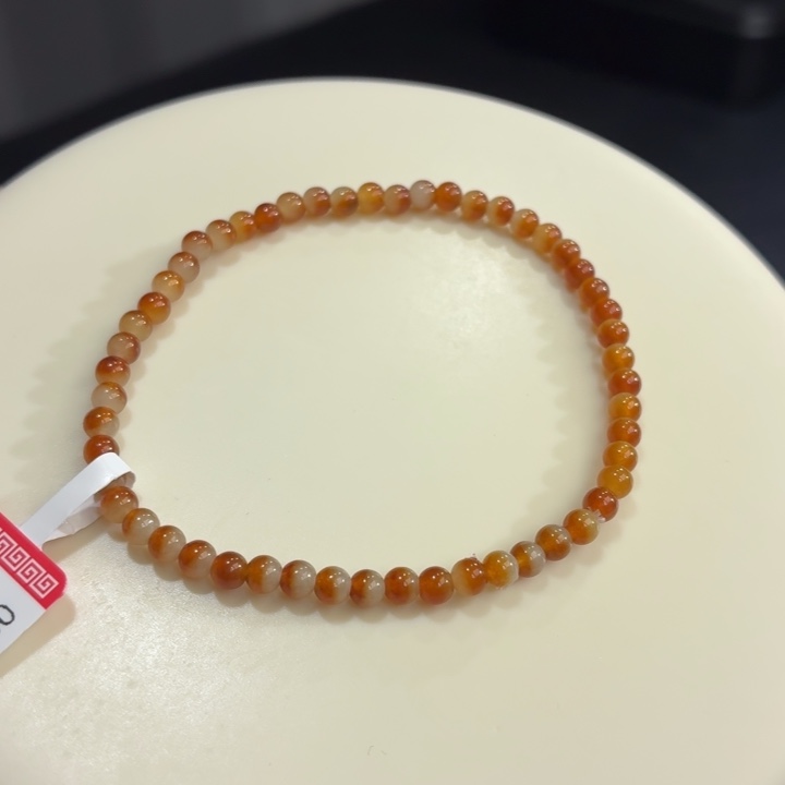 翡翠未镶嵌手链聚宝盆小米珠卡3.5