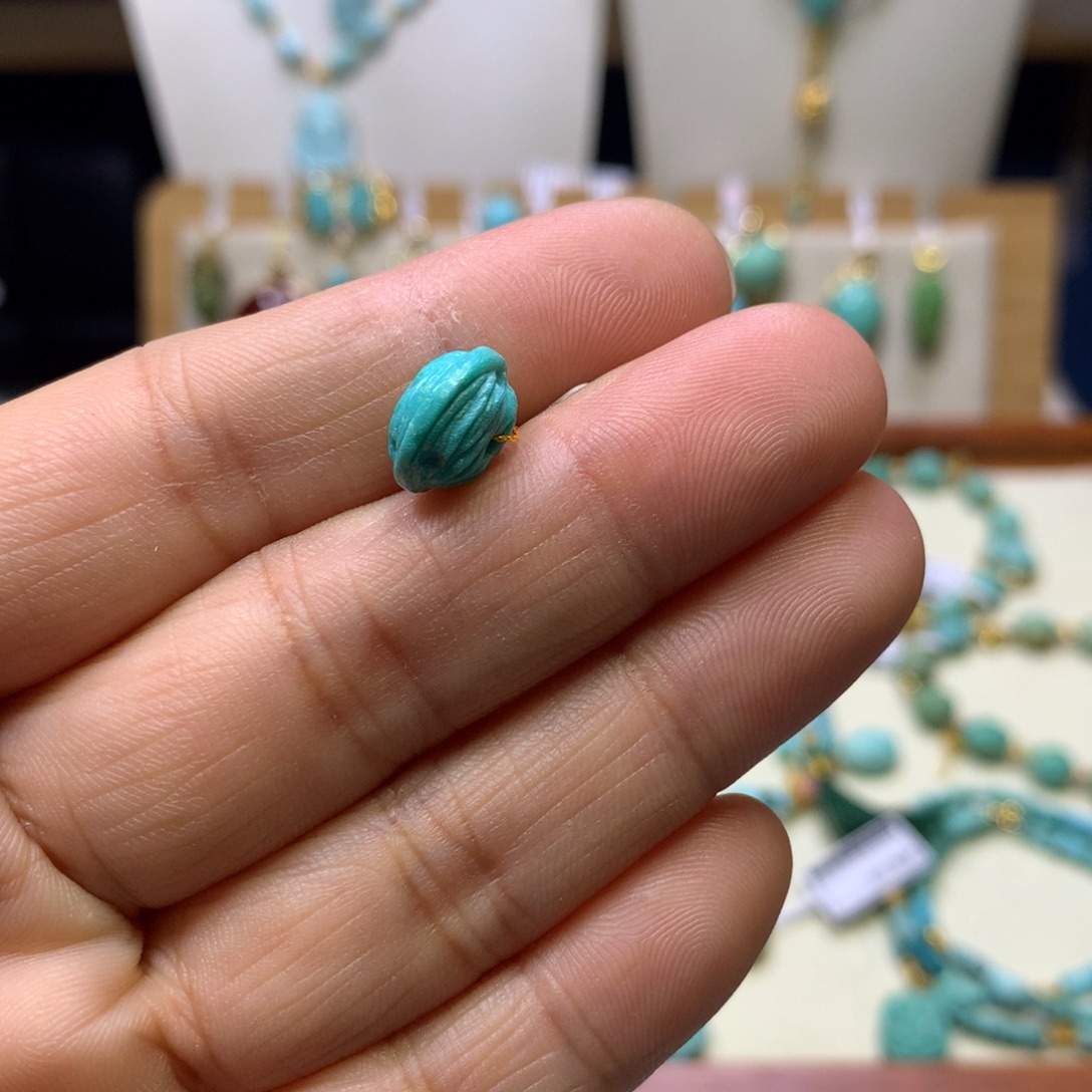 绿松石未镶嵌百香籽