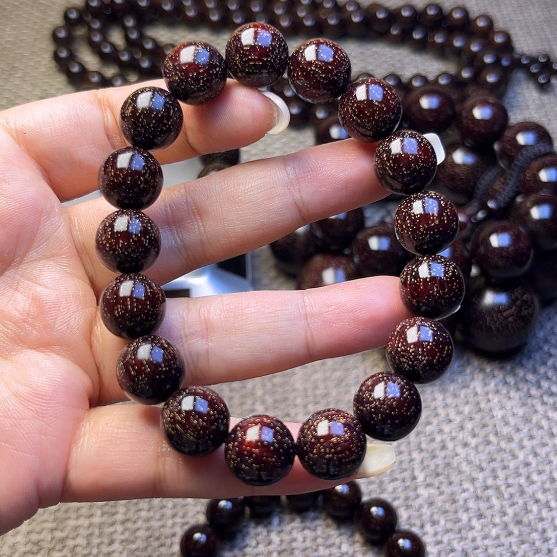 檀香紫檀（小叶紫檀）1.2 17颗爆星