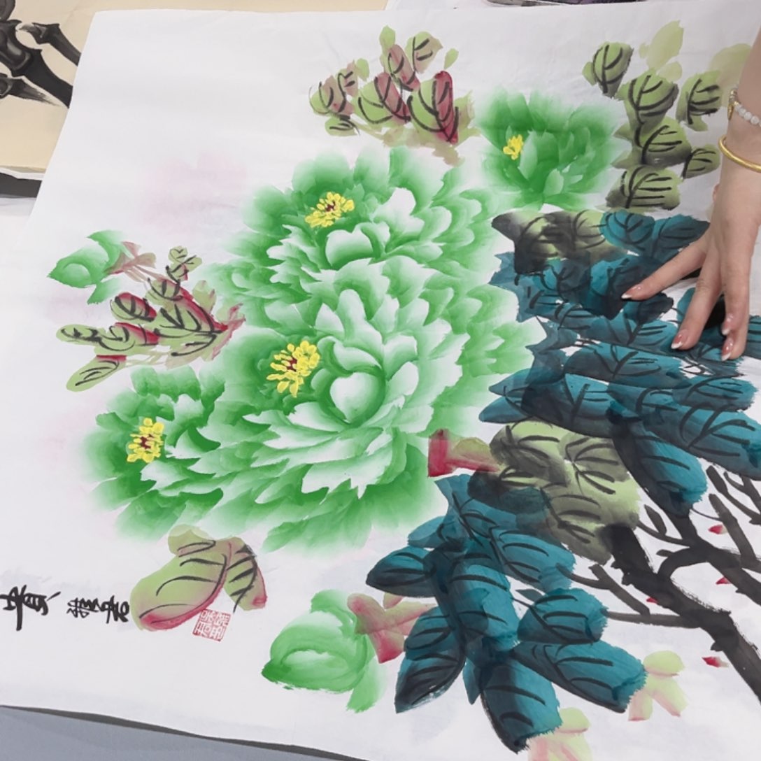 国画国画老师手绘作品