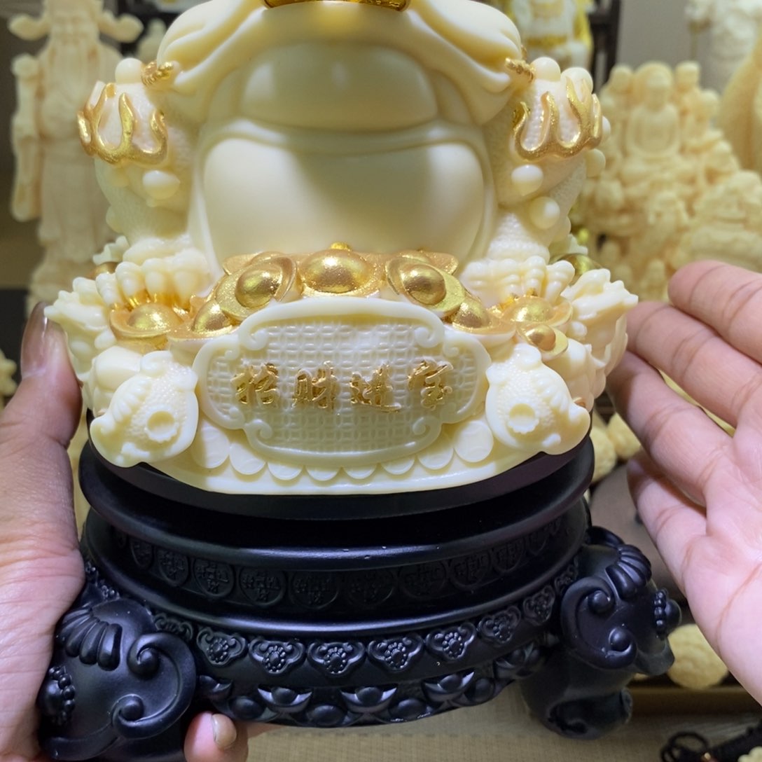 菩提根/象牙果把件象牙果大号金蟾摆件