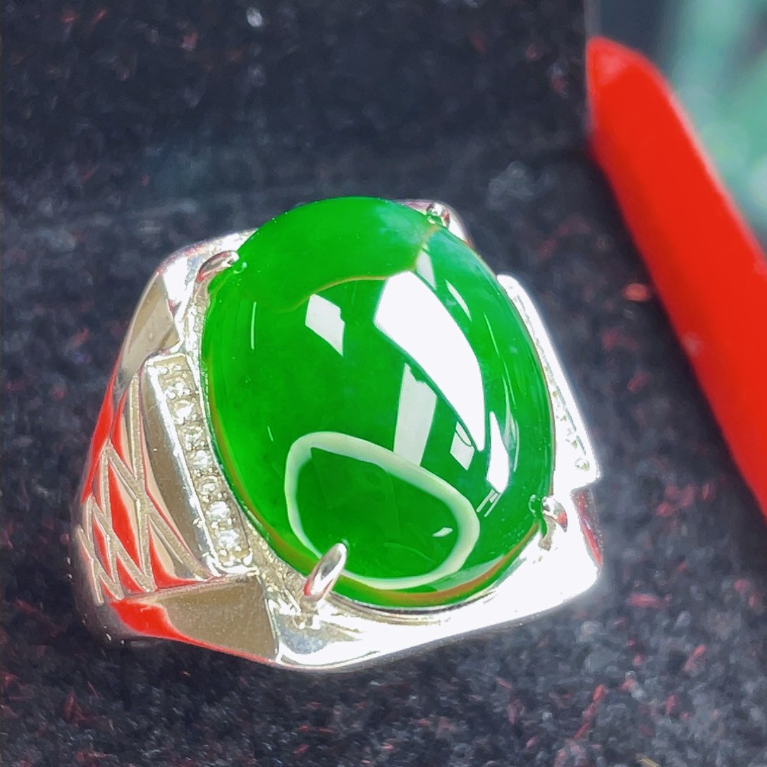 翡翠吊坠(不含链)银S925镶嵌