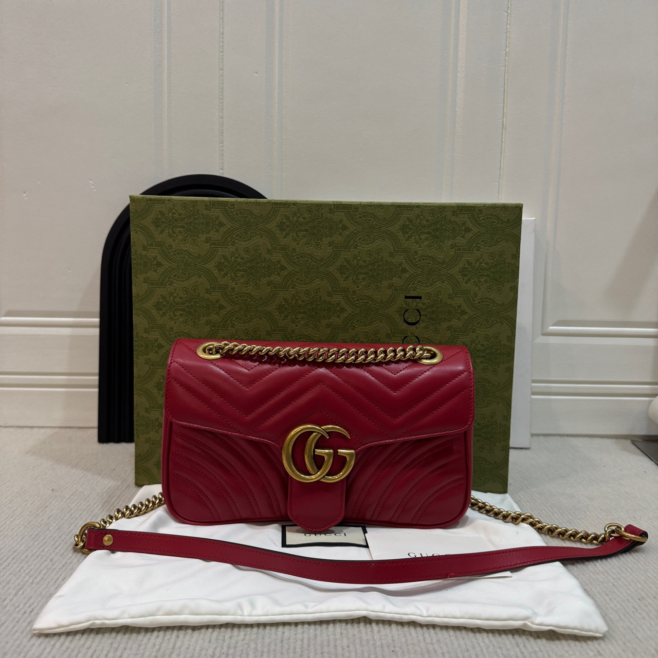 99新 GUCCI/古驰 红金马蒙26