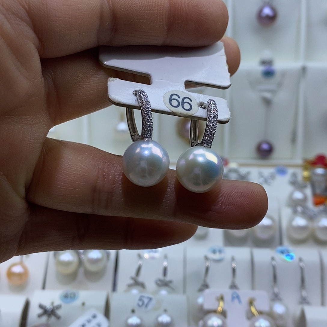 阳****淡水珍珠吊坠(赠链)银S925镶嵌