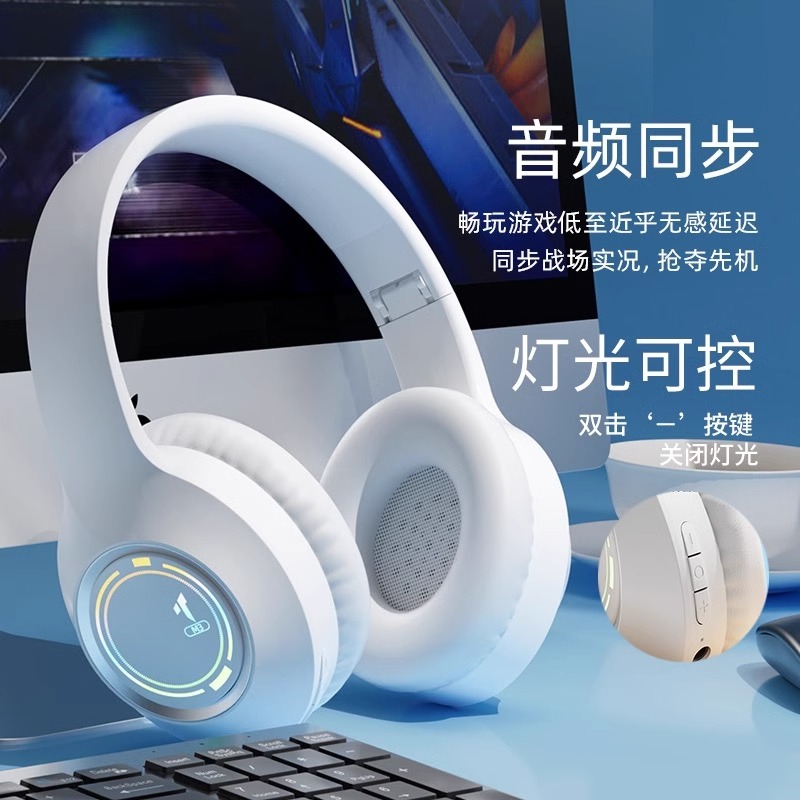 2025新款头戴式电竞蓝牙耳机NEC主动降噪HiFi音效低延迟超长续航