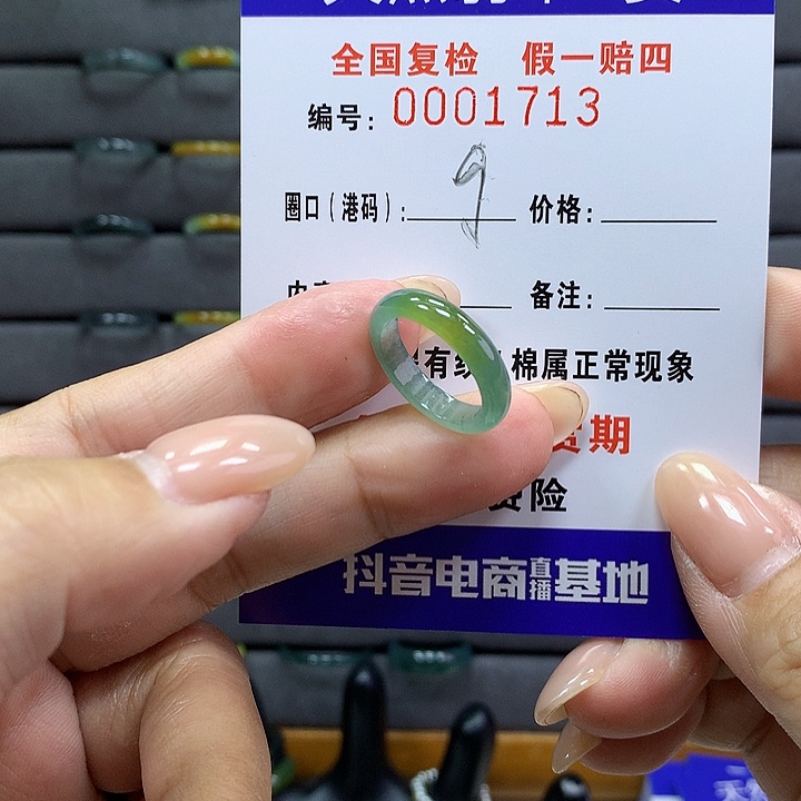 翡翠戒指未镶嵌 00001713