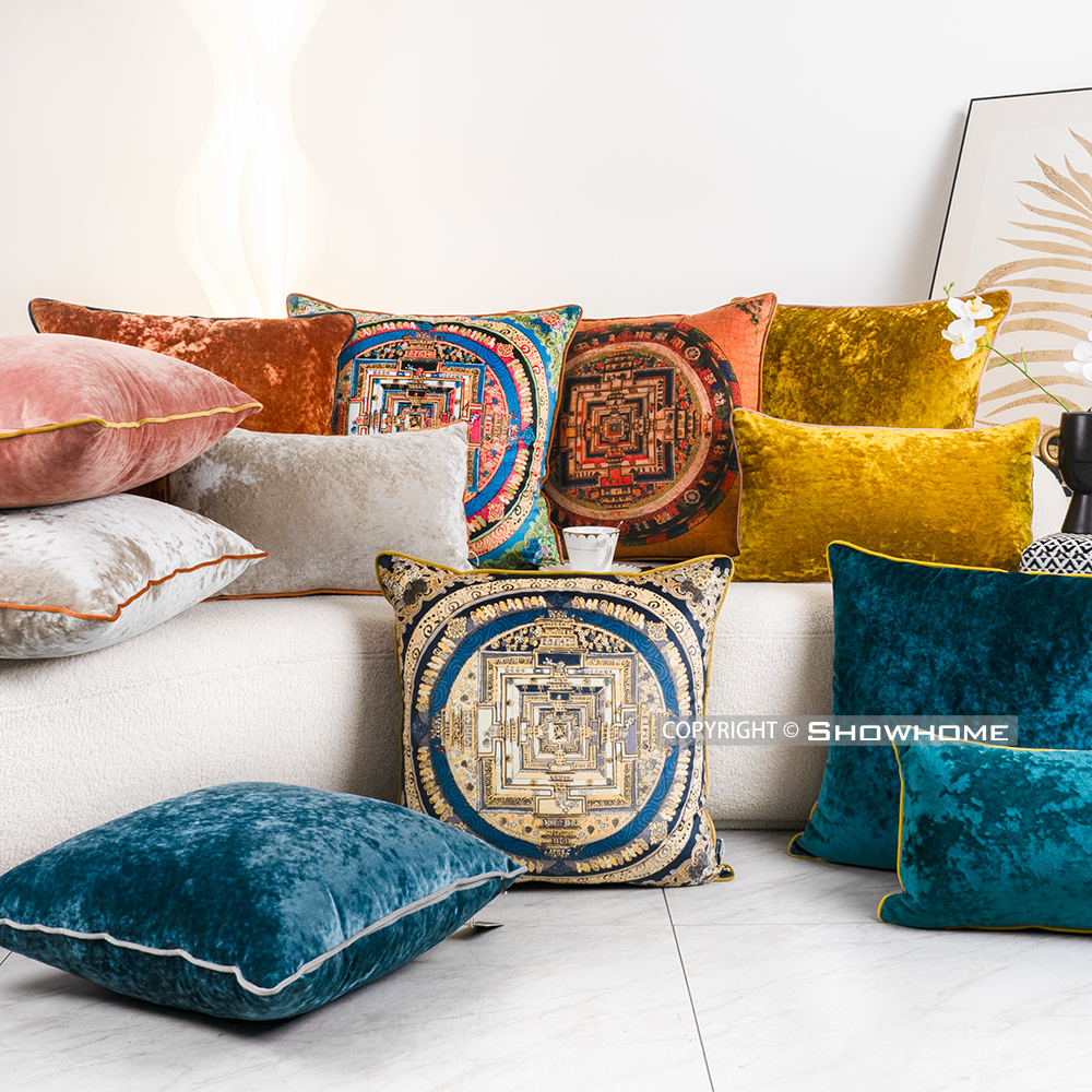 SHOWHOME【冰花绒】大抱枕含芯可拆用作腰枕靠枕床靠居家实用好物