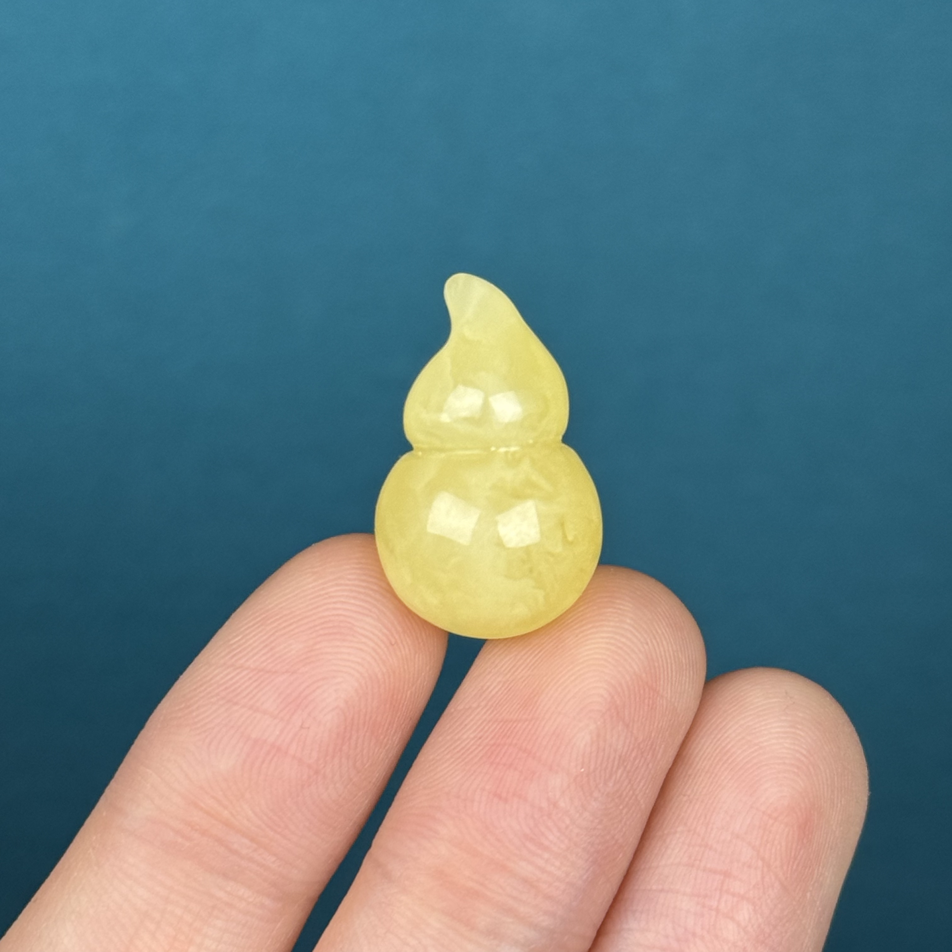 D7590天然原矿蜜蜡【瑕疵特价】葫芦 15*23mm支持复检假一罚十