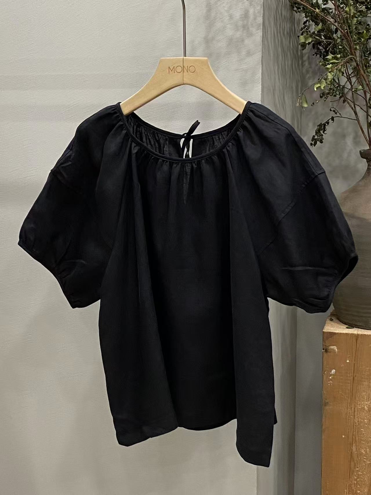 韩国正品/不支持退换/MUN/圆领麻麻小衫/0522/7/27