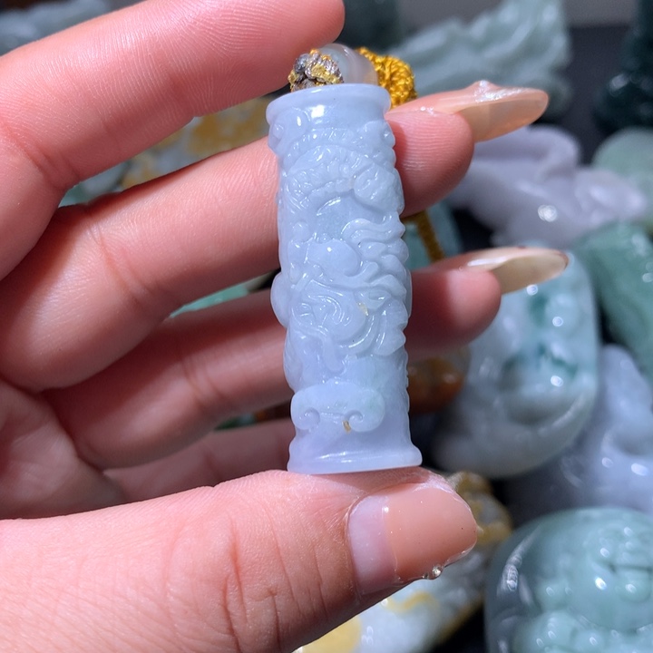 翡翠未镶嵌颈饰保真天然A货翡翠