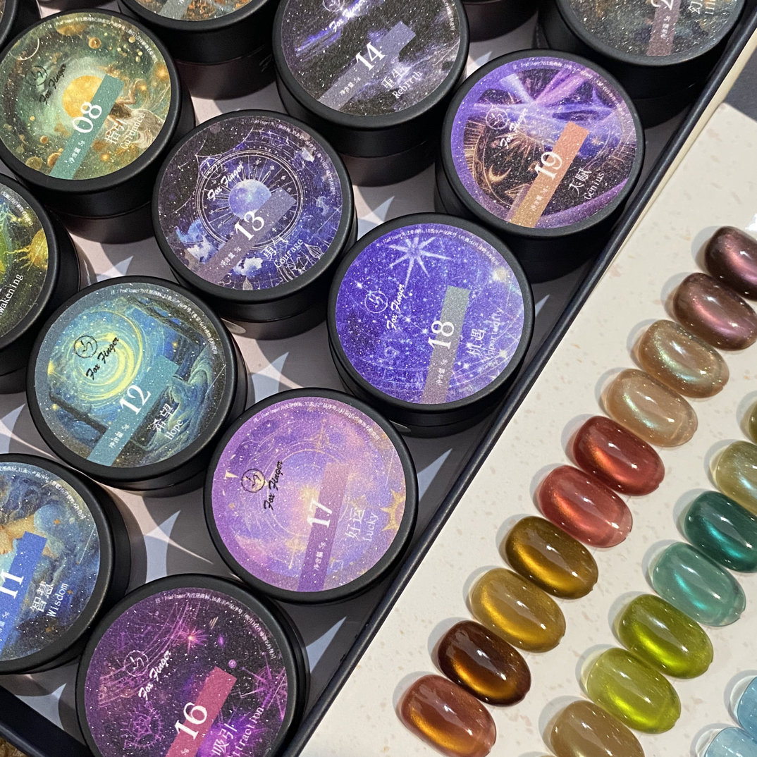 FOXFINGER·豆汤占星系列爆款猫眼美甲甲油胶流行显白常用色·单罐