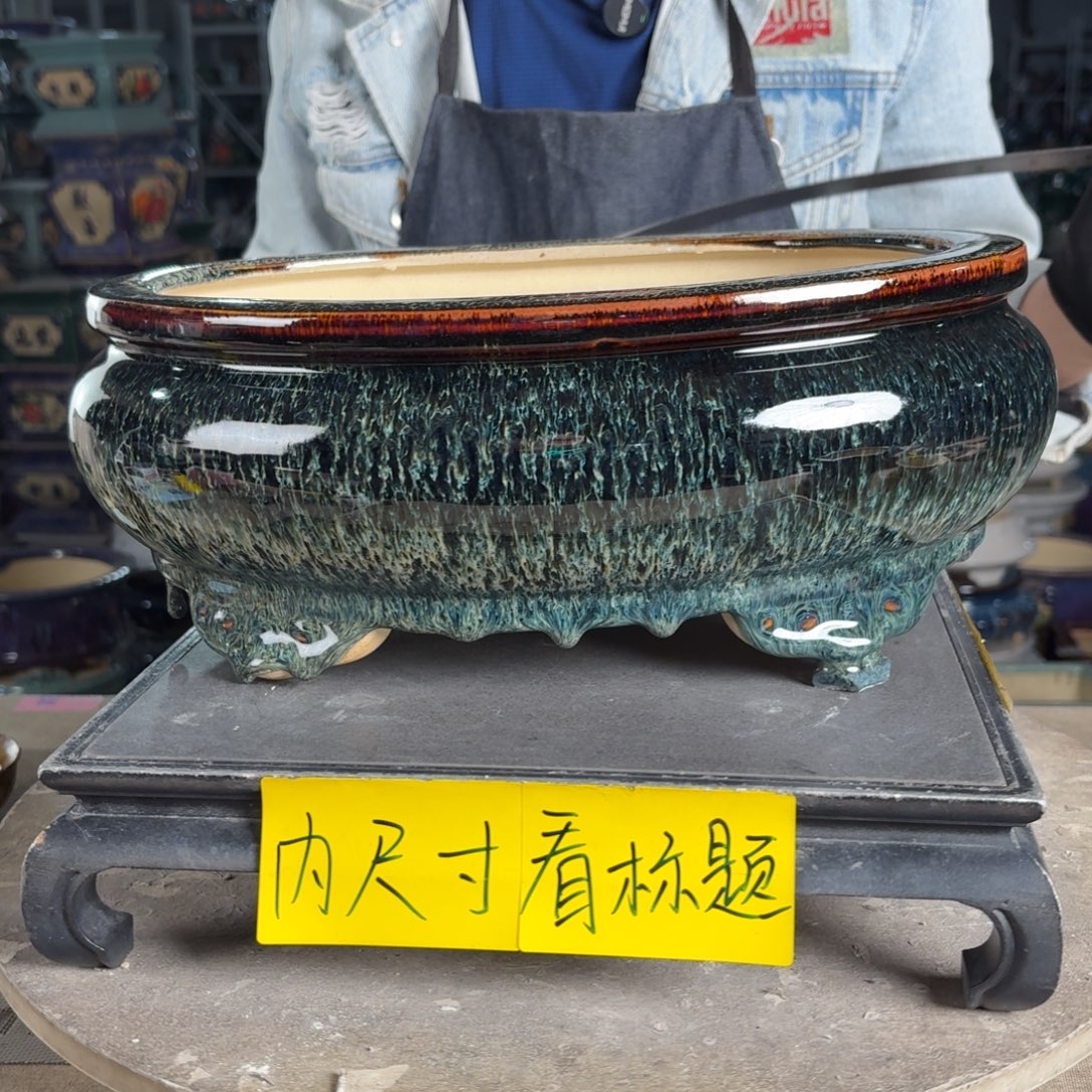 一风堂石湾花盆 内30*18*10