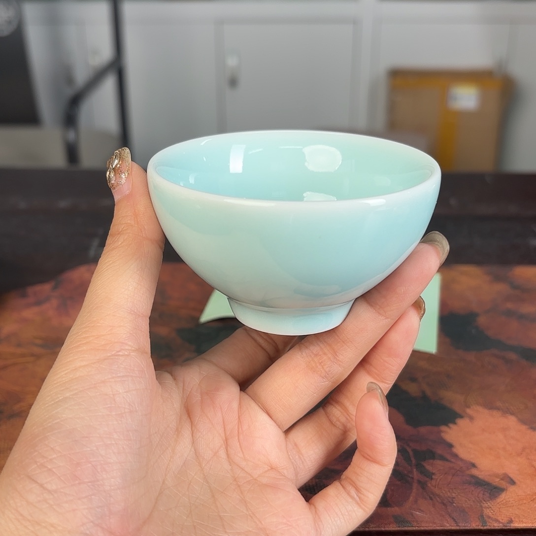 龙泉云间青瓷小米茶器