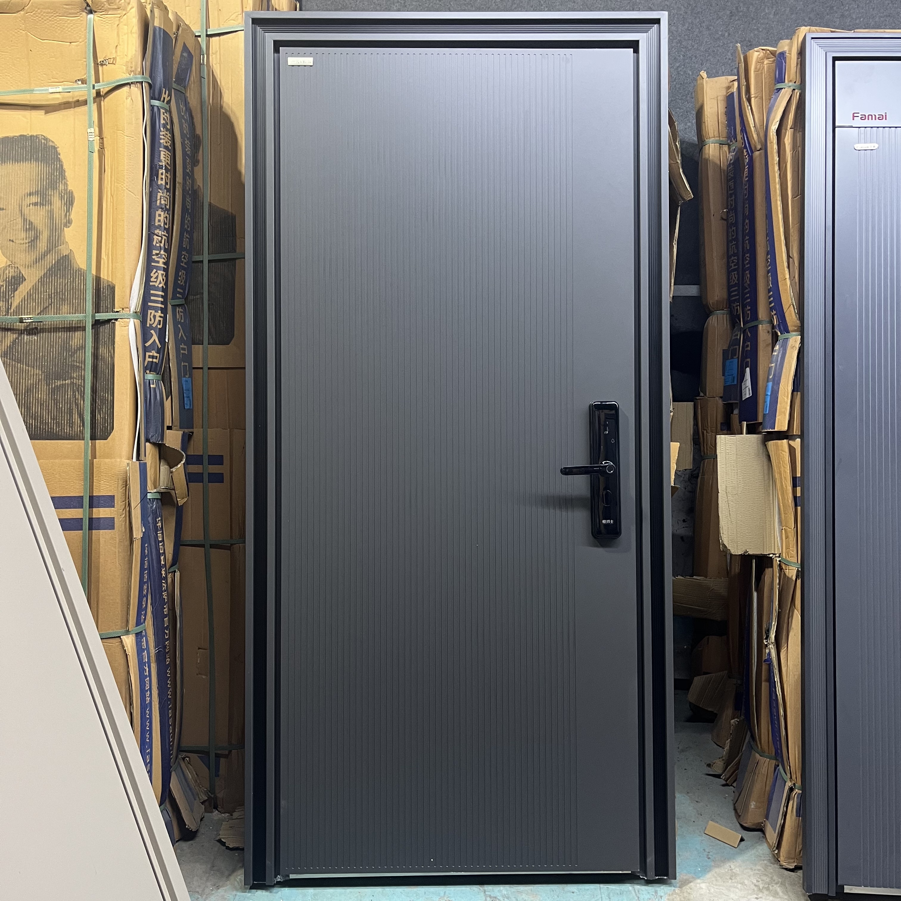 精雕铸铝门内置高门头防盗门入户门安全门防爆门高档新款