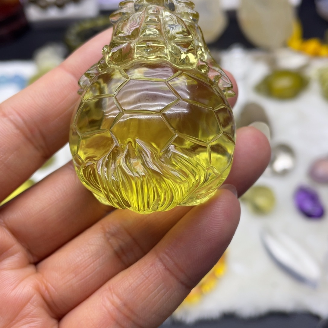 天***1颈饰黄晶未镶嵌手把