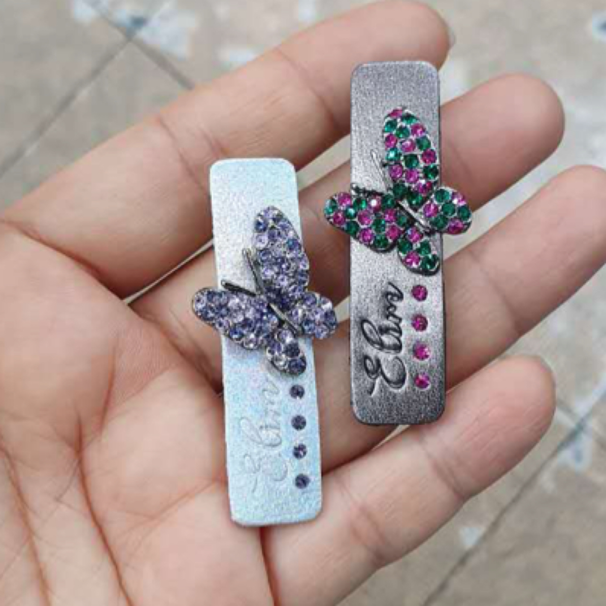 韩国华子蝴蝶鸭嘴夹边夹刘海夹