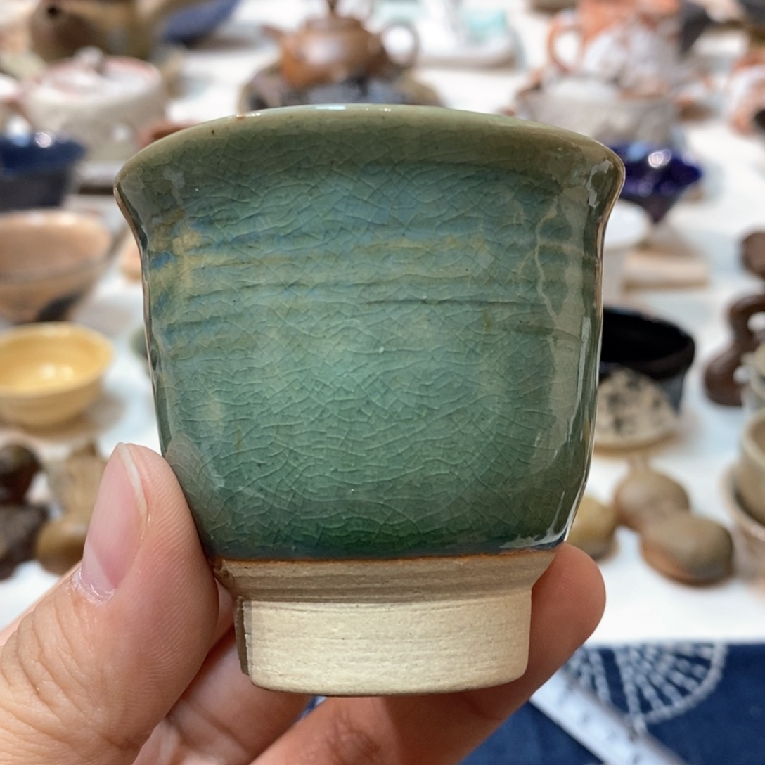 柴烧侘寂粗陶茶具 