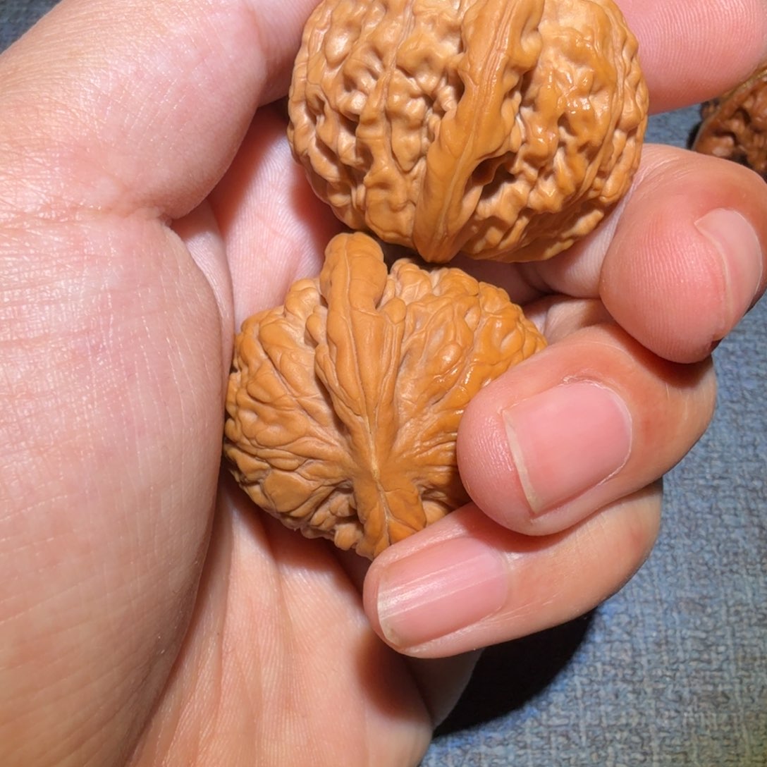 文玩核桃把件锦*?莲花37尺寸836