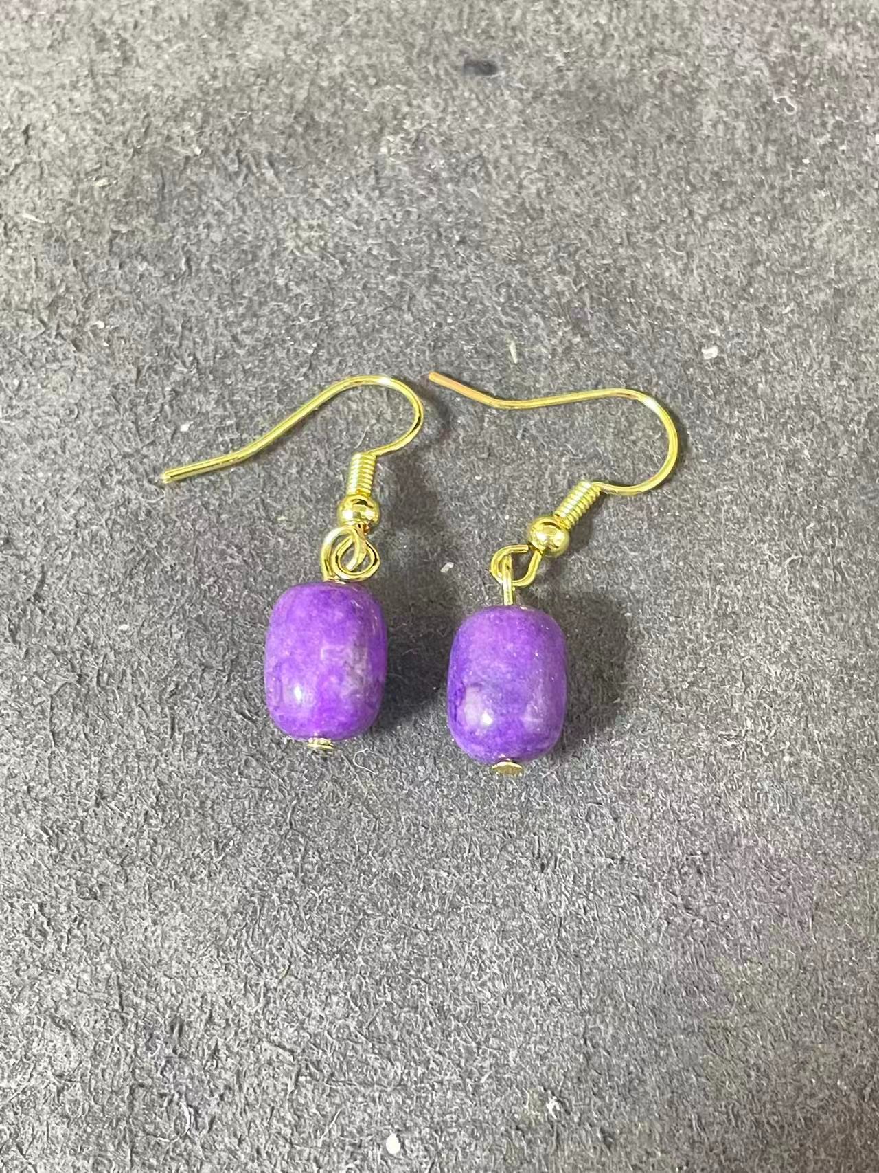 【唐艺】H48主播推荐款轻奢风常规耳钩多样性发一件奇石