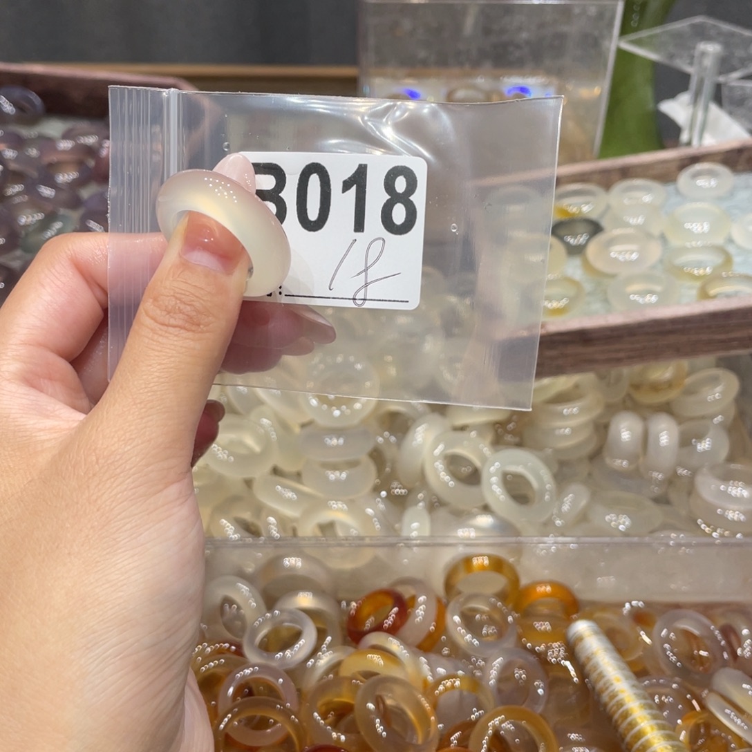 玛瑙/玉髓未镶嵌戒指018