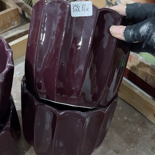 多肉绿植陶瓷花盆9.9包邮，有孔