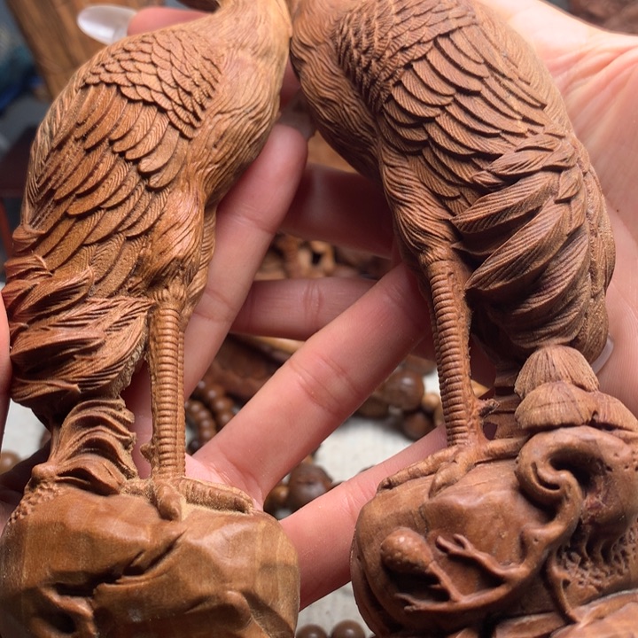 檀香木把件空*夫老山檀木微瑕