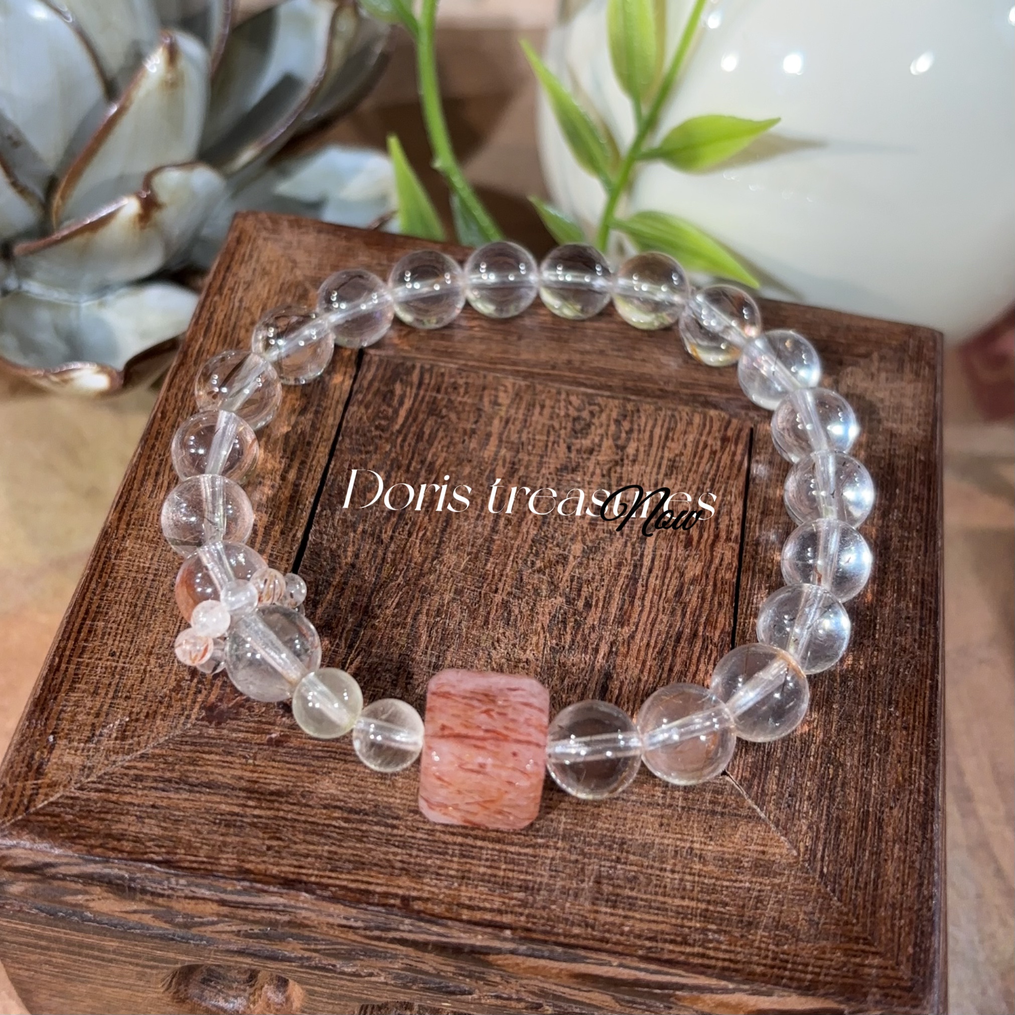 【米从四面来】天然水晶手串 多样性发一 颜色微差