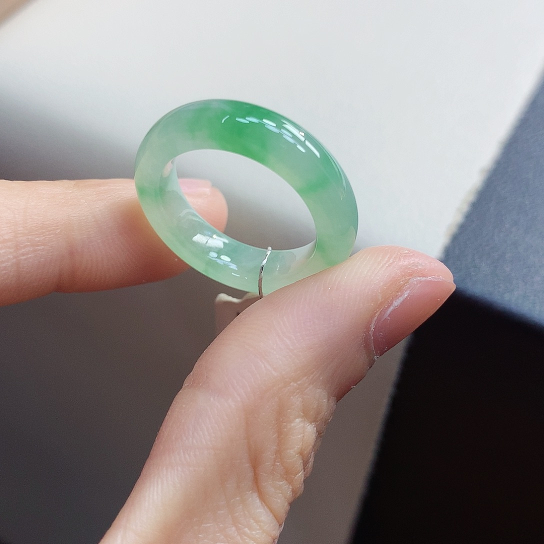 翡翠戒指未镶嵌y***n14-15号