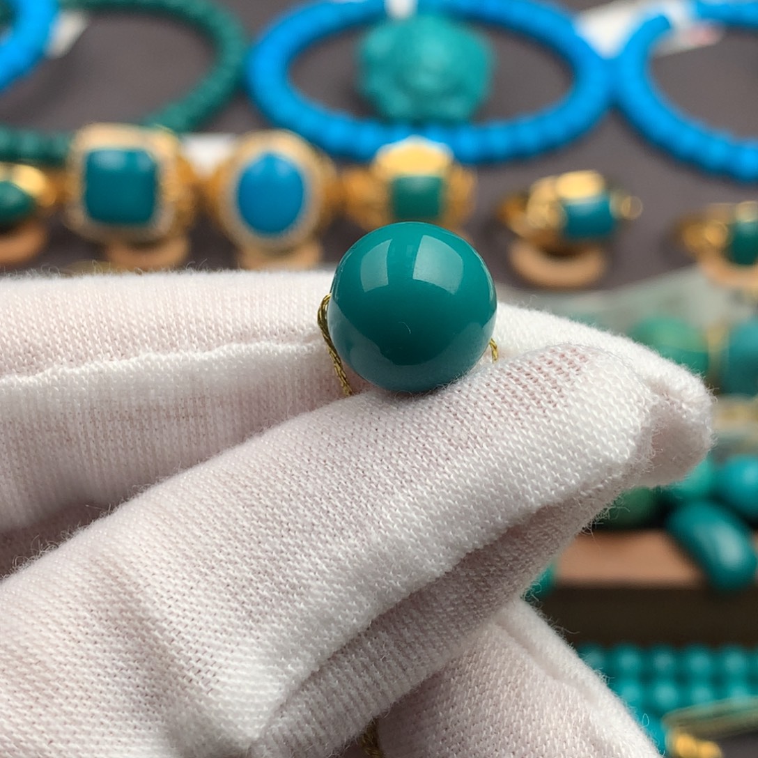 绿松石未镶嵌绿松石11.2mm