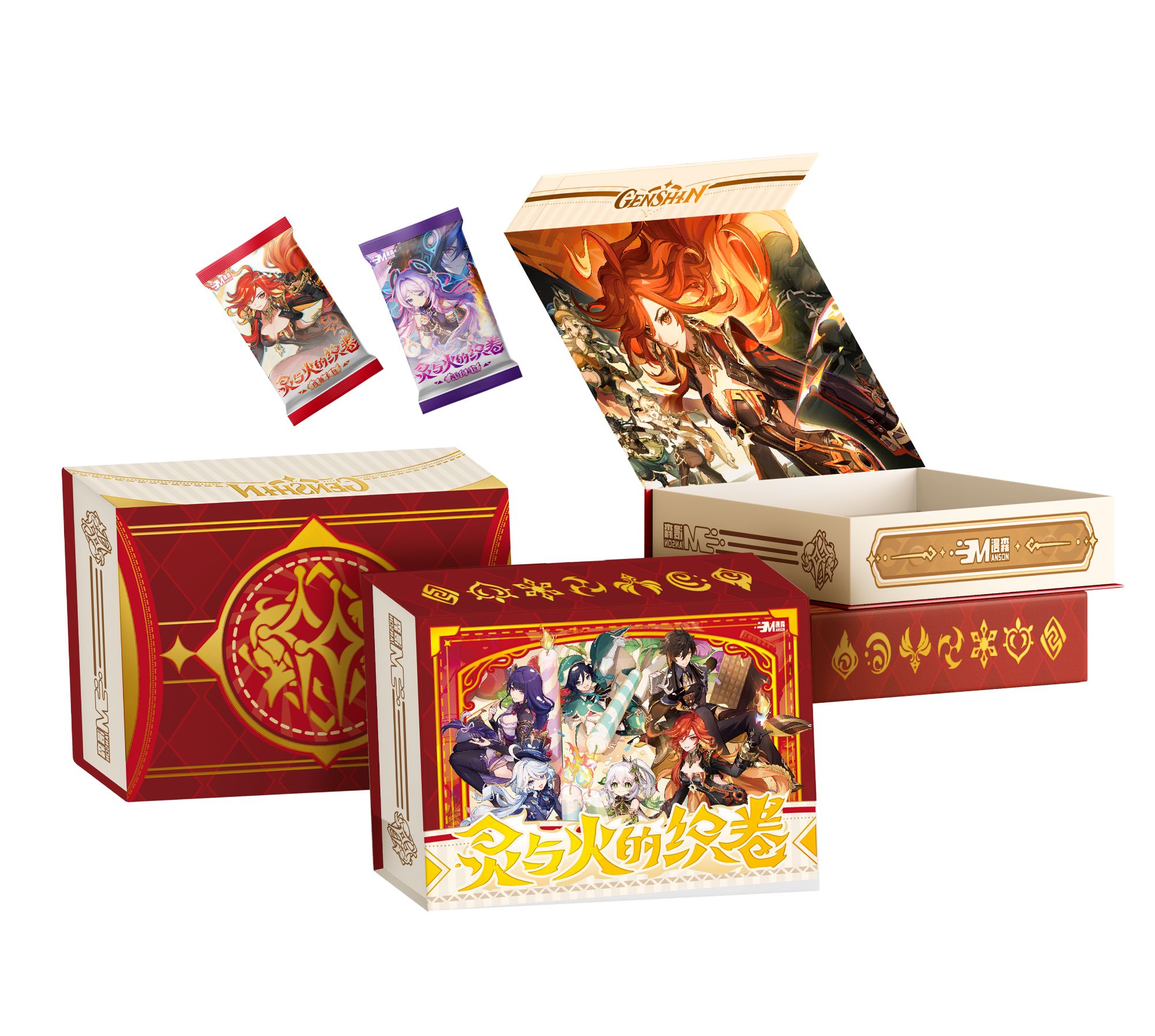 【拆盒】平拆 漫森灵与火的织卷 卡牌 盲盒【代拆】【国卡二创】 L